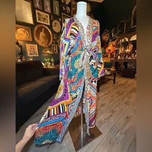 🌈 Vintage Psychedelic Boho Kimono Robe 🌈